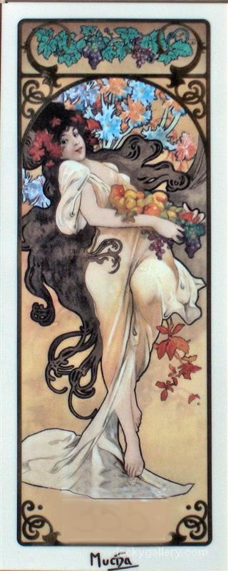 Amethyst, Alphonse Mucha painting